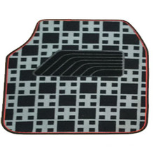 Carpet Car Mat Flat Foot Pad Check Pattern